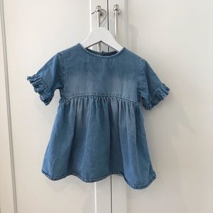 Zara soft denim dress